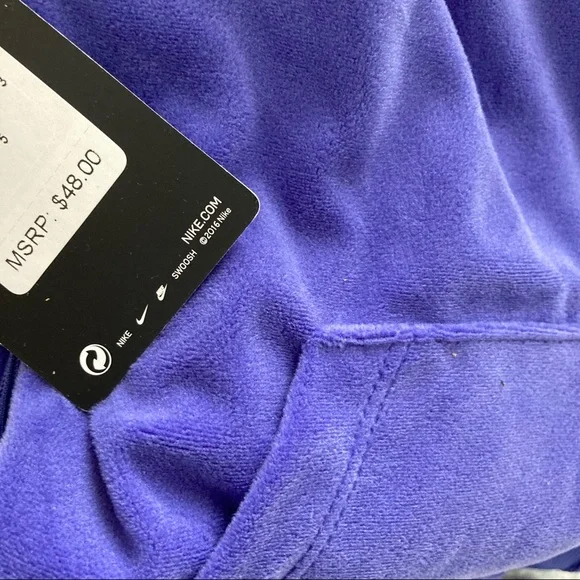 Nike Violet Cute velvet hoodie dress 2096 - Picture 5 of 5